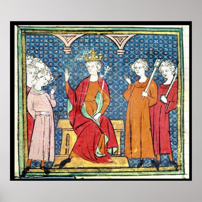 Poster Childeric II, Merovingian King of Austrasia (Frente)