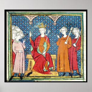 Poster Childeric II, rei de Merovingian de Austrasia