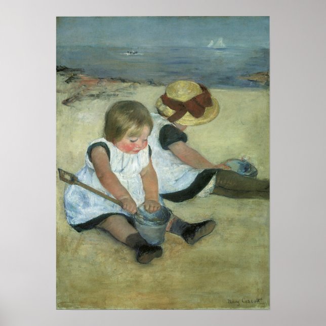 Poster Children at the Seashore 1885 (Frente)
