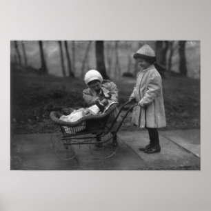 Poster Children Playing with Campbell Kid Doll