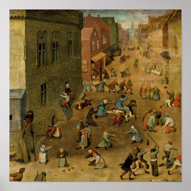 Pôster Children's Games : detail of top right hand (Frente)