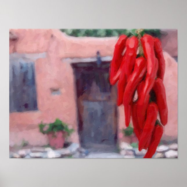 Pôster Chili Peppers Ristra (Frente)