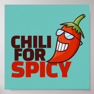 Poster Chili personalizável para a amostra