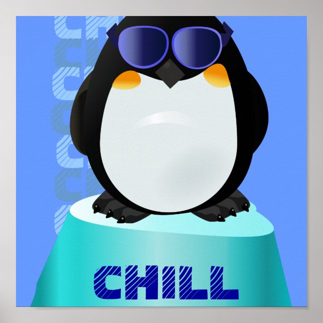 Pôster CHILL Legal Pinguim (Frente)