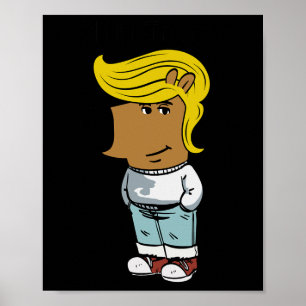 Poster Chill Trump Funny Chill Cara Cachorro Memória das 