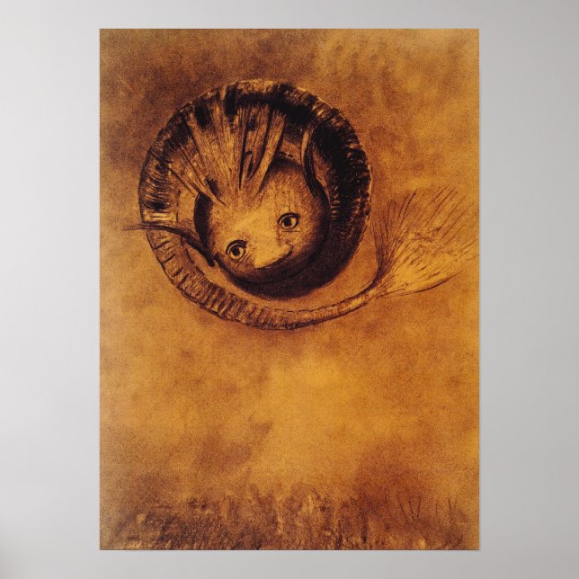 Poster Chimera [Chimäre] pelo simbolista Odilon Redon (Frente)