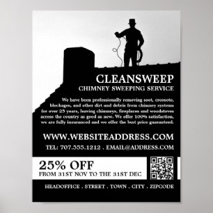 Poster Chimney Sweep Design, Chimney Sweep Service