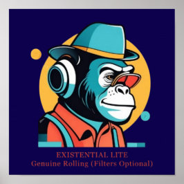 Poster Chimp LITE EXISTENCIAL