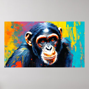 Poster Chimpanzé oriental
