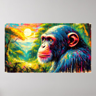 Poster Chimpanzé oriental 3