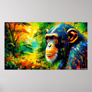 Poster Chimpanzé oriental 5