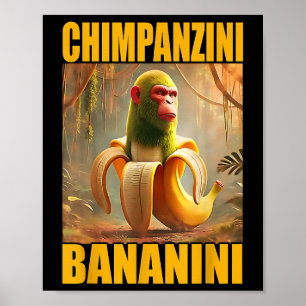 Poster Chimpanzini Bananini - Garotos italianos do Brainr