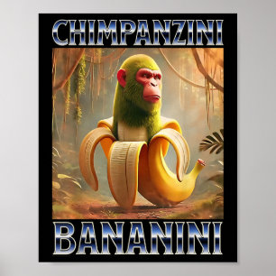 Poster Chimpanzini Bananini - Memória Brainrot Italiana