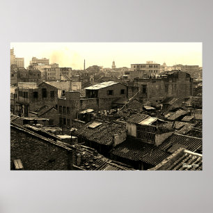 Poster China antiga cidade de Canton