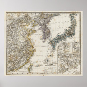 Pôster China, Coreia, Japão