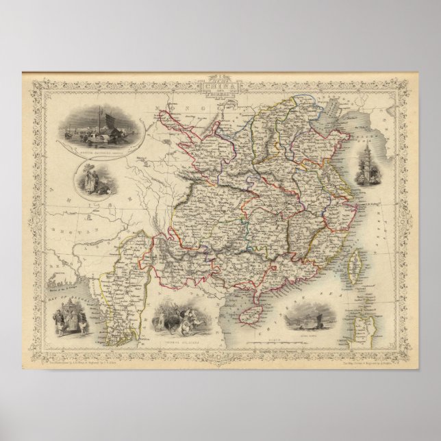 Pôster China e Burmah (Frente)