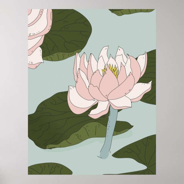 Poster China Lily Pond (Frente)