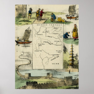 Poster CHINA & O POVO CHINÊS de c1840