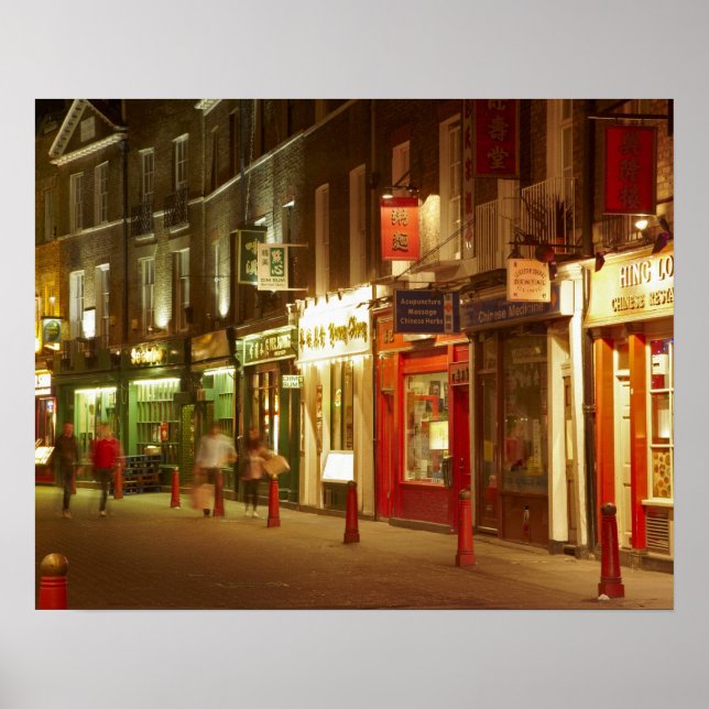 Pôster Chinatown, Soho, Londres, Inglaterra, Reino Unido (Frente)
