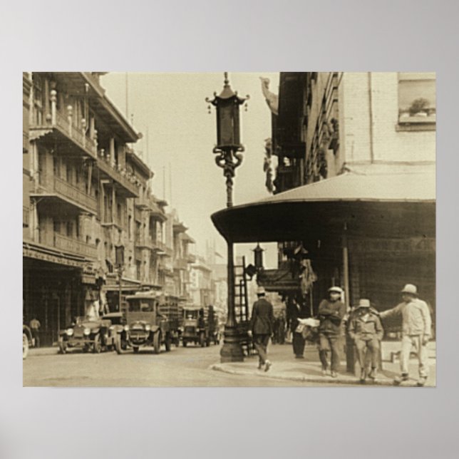 Pôster Chinatown Street em São Francisco (Frente)