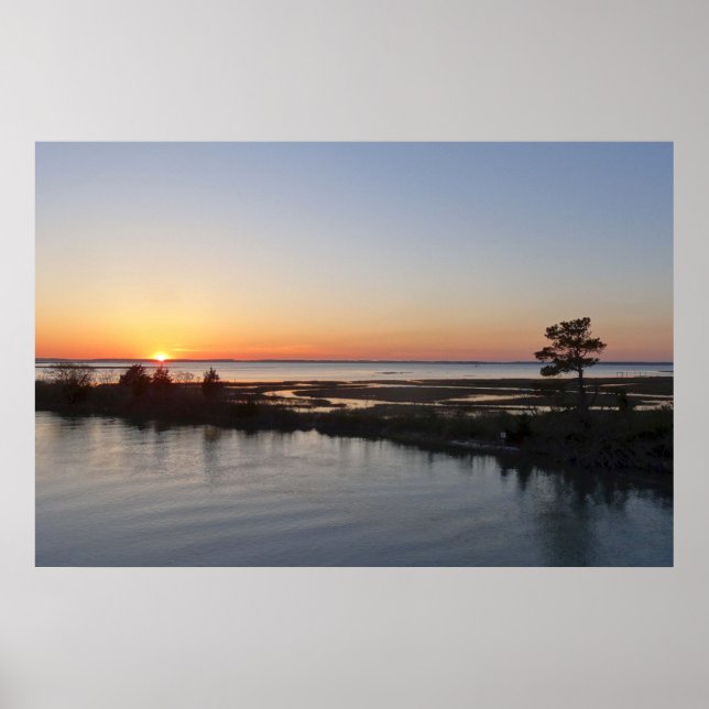 Poster Chincoteague Sunset I Virginia Landscape (Frente)