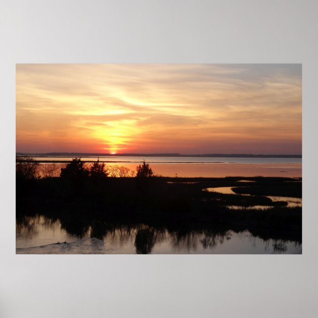 Poster Chincoteague Sunset II Virgínia Landscape (Frente)