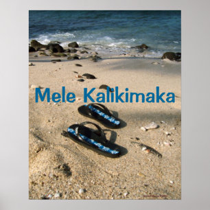 Poster Chinelos de Mele Kalikimaka