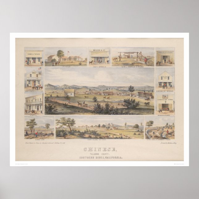 Pôster Chinês, Condado de Tolumne (1300) (Frente)