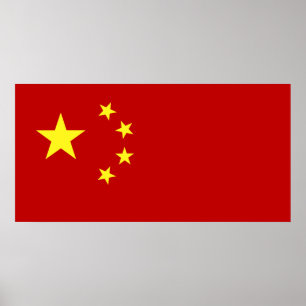 Poster chinês da bandeira