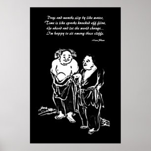 Poster chinês dos poetas