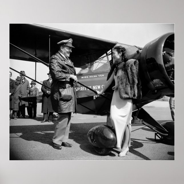 Poster Chinesa Aviatrix, 1939 (Frente)