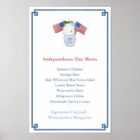 Chinoiserie Chic Menu de 4º de julho