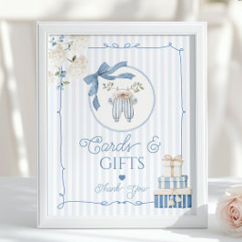 Poster Chinoiserie Vintage Clothesline Cards and Gifts