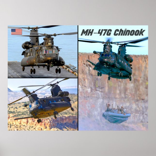 POSTER CHINOOK MH-47G (Frente)