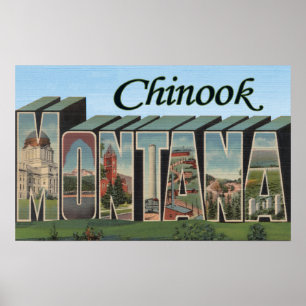 Pôster Chinook, Montana - grandes cenas da letra