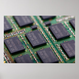 Poster Chips de memória de computador