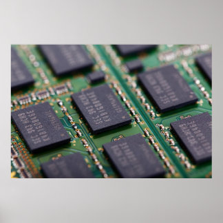 Poster Chips de memória de computador