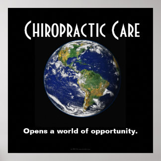 Poster Chiropractic: Abre um Mundo de Oportunidade
