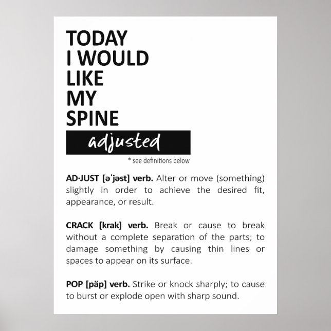 Poster Chiropractic Poster, Chiropractic Art, Chiro  (Frente)