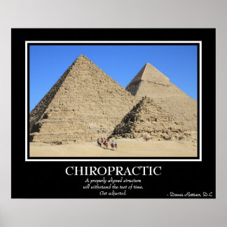 Poster Chiropractica - As Pirâmides Excelentes de