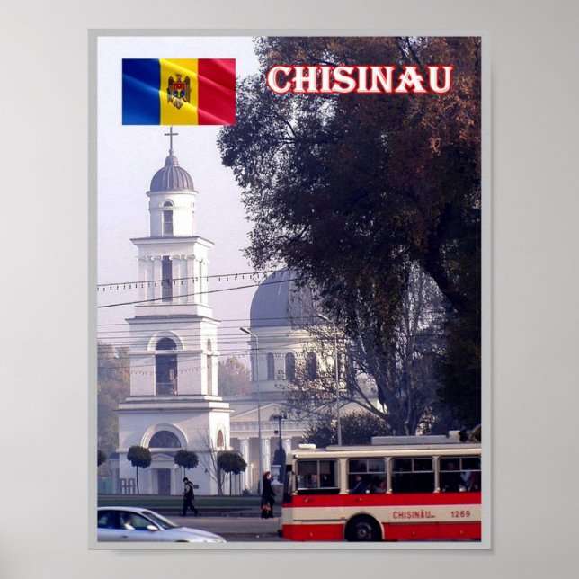 Poster Chisinau - Moldávia - Centro - (Frente)