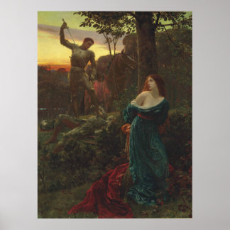 Poster Chivalry por Frank Bernard Dicksee