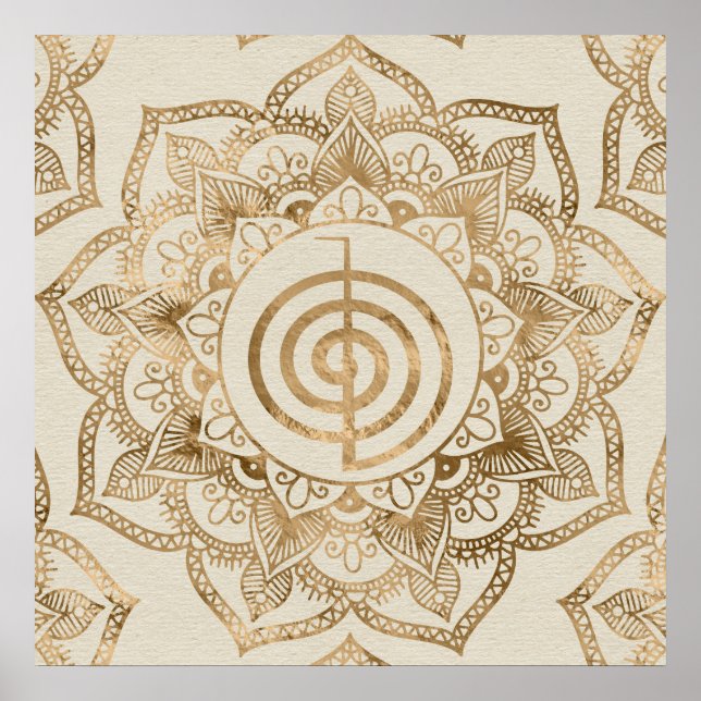 Poster Cho Ku Rei - Louro pastel mandala (Frente)