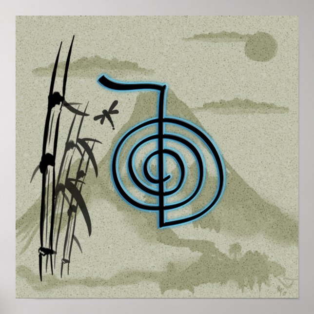 Pôster Cho Ku Rei Reiki Mountain (Frente)