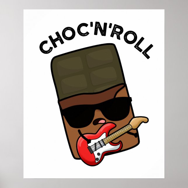 Poster Choc E Roll De Chocolate Engraçado (Frente)