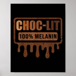 Poster Choc Lit Melanin Black Orde - Mês de História Negr