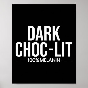 Poster Choc Lit Melanina Chocolate Preto História Mont