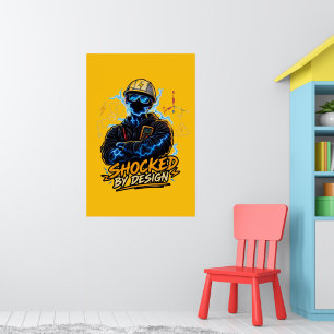 Poster Chocado Pelo Design Engenheiro Elétrico de Alta Te