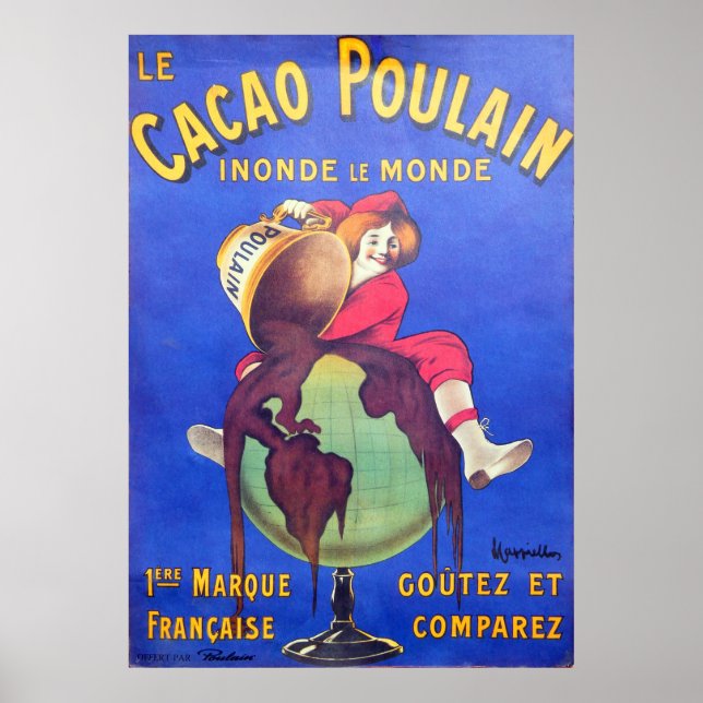 Poster Chocolat, Vintage (Frente)
