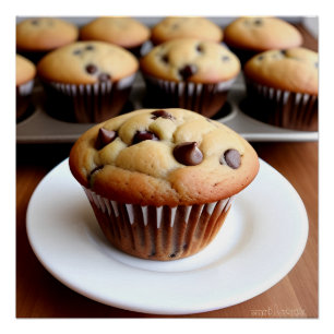 Pôster Chocolate Chip Muffin